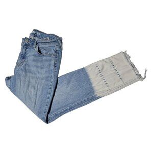 Old Navy Rockstar Super Skinny Ankle Mid Rise Jeans Womens Size 8 Gradient Denim